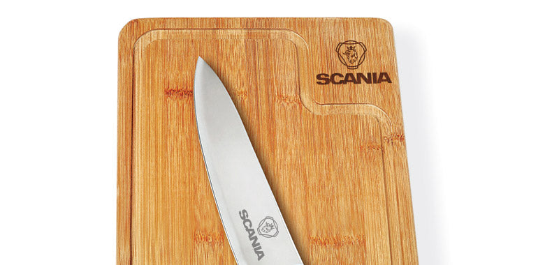 Conj. Para Churrasco Em Bambu / Madeira / Inox - 2 Pçs