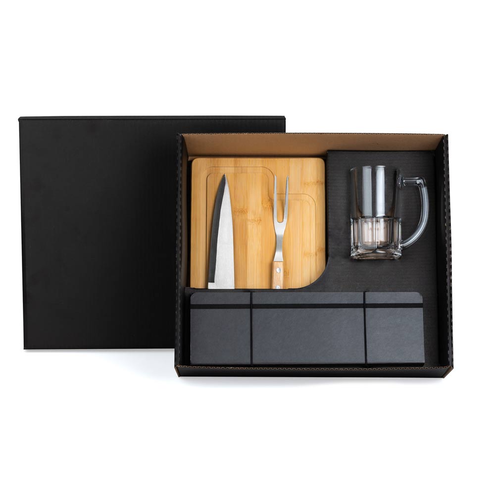 Kit Churrasco Com Caneca - 5 Pçs