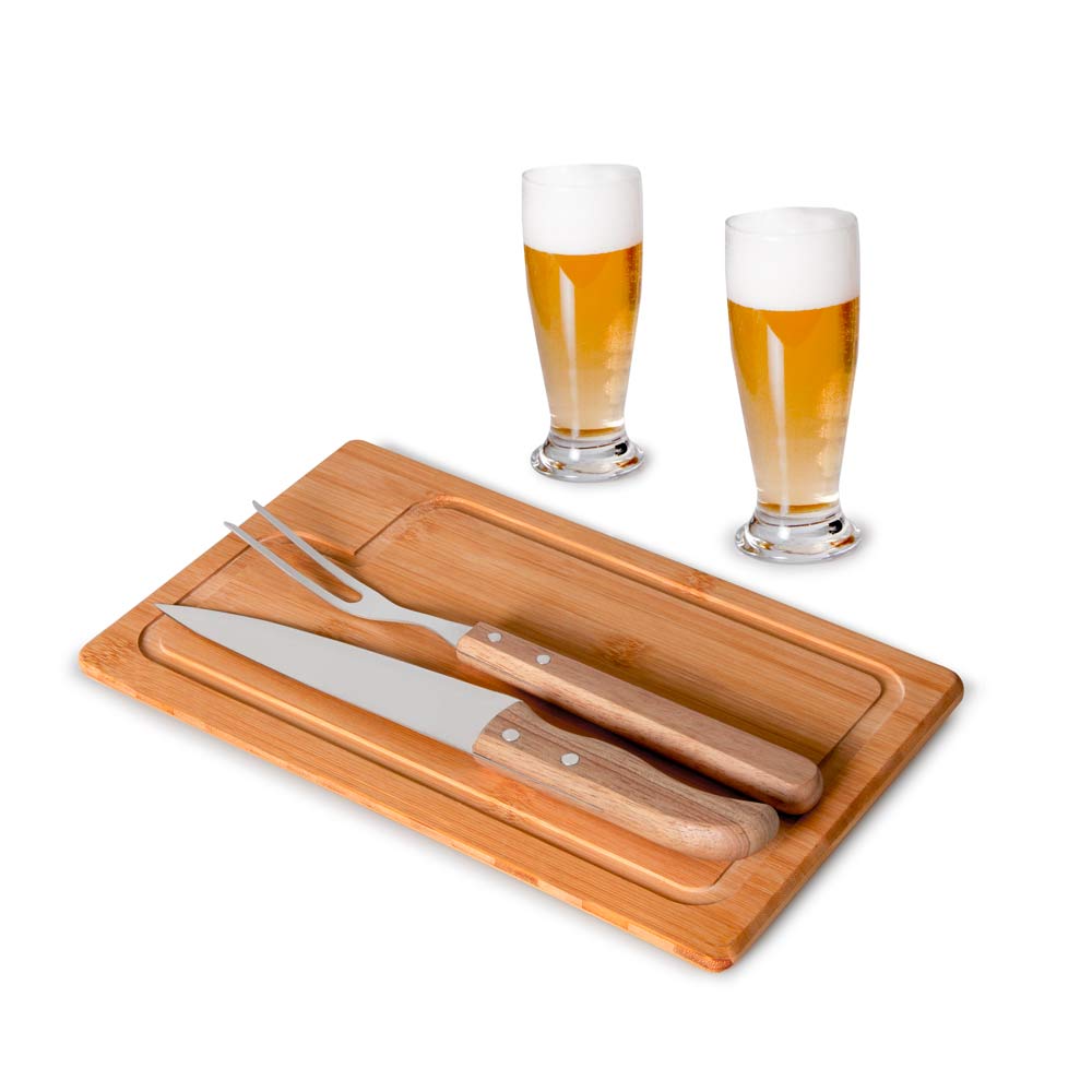 Kit Para Churrasco Com Copos - 5 Pçs KT-9064J